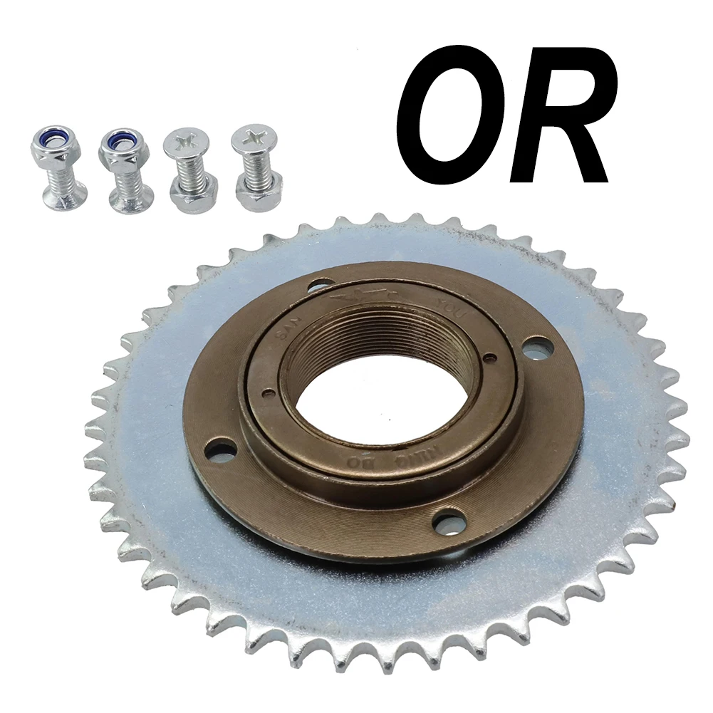 

Заднее колесо скутера T8F 44T, 4-отверстие, звездочка, цепная приводная шестерня + адаптер свободного хода, сталь + алюминиевый сплав, детали для скутера