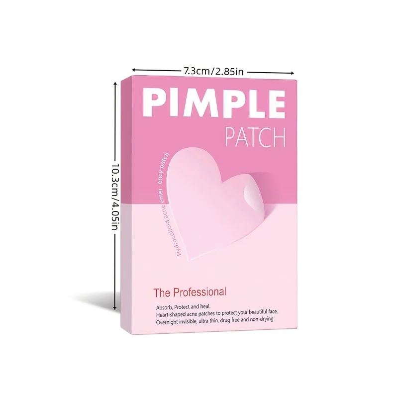 540PCS Heart-shaped acne patch, used to cover pimples and acne, deep cleansing, festive party decoration sticker