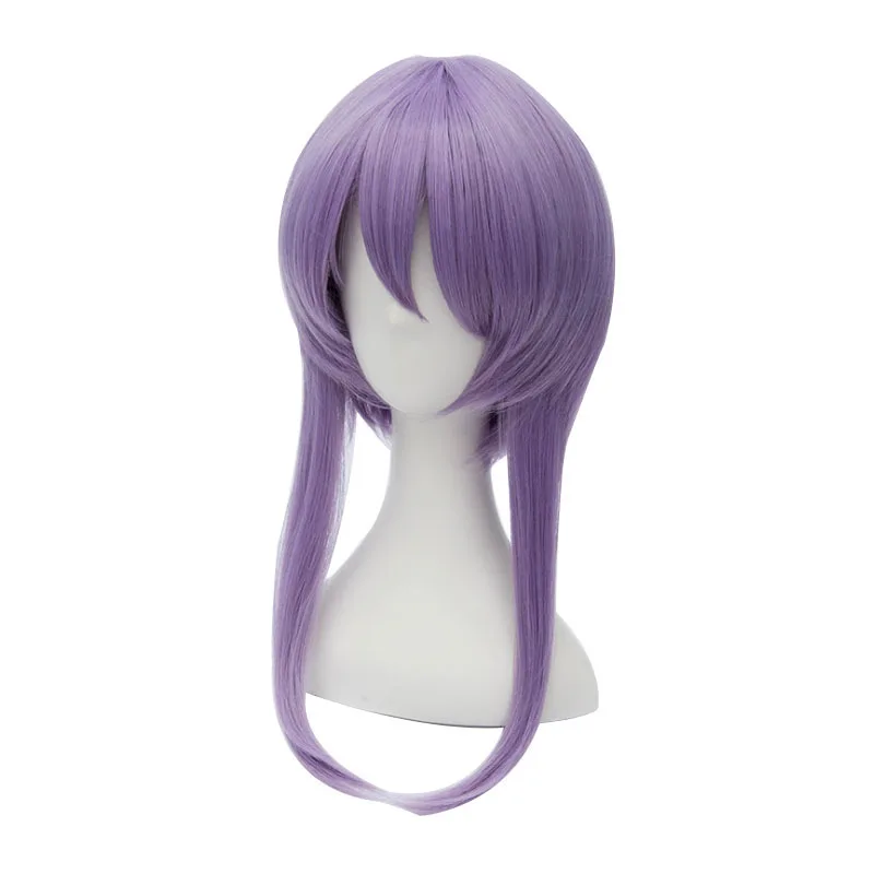 Anime Shinoa Cosplay Hiiragi Wig Purple Headwear Wigs Women Fantasy Heat Resistant Synthetic Hair Carnival Halloween Party Props