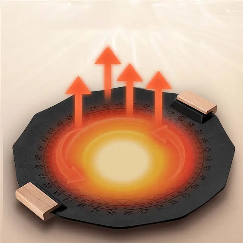 

【BIG-SALE】Outdoor Portable Camping Hexagram Maifan Stone Non-Stick Smokeless Induction Cooker Gas Dual-Purpose Barbecue Plate