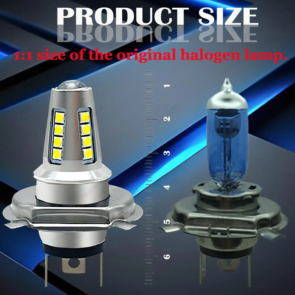 1 قطعة دراجة نارية LED H6M P15D LED المصباح موتو ATV الضباب القيادة ضوء BA20D السوبر مشرق 12 فولت 24 فولت 36 فولت واسعة الجهد قاعدة مصباح