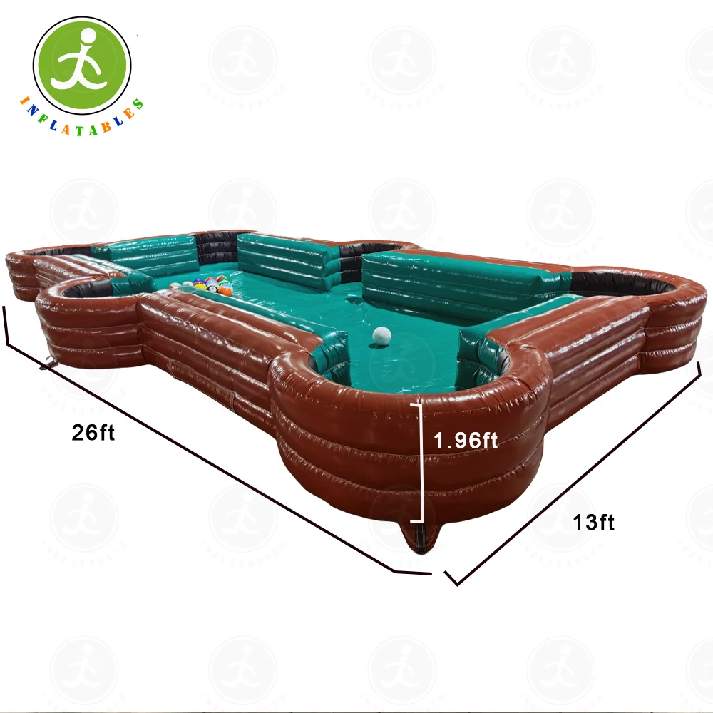 26ft Large Inflatable Snooker Pool Table Soccer Field Snooker Table Soccer Table Sports Games Activities Inflatable Games For Sa