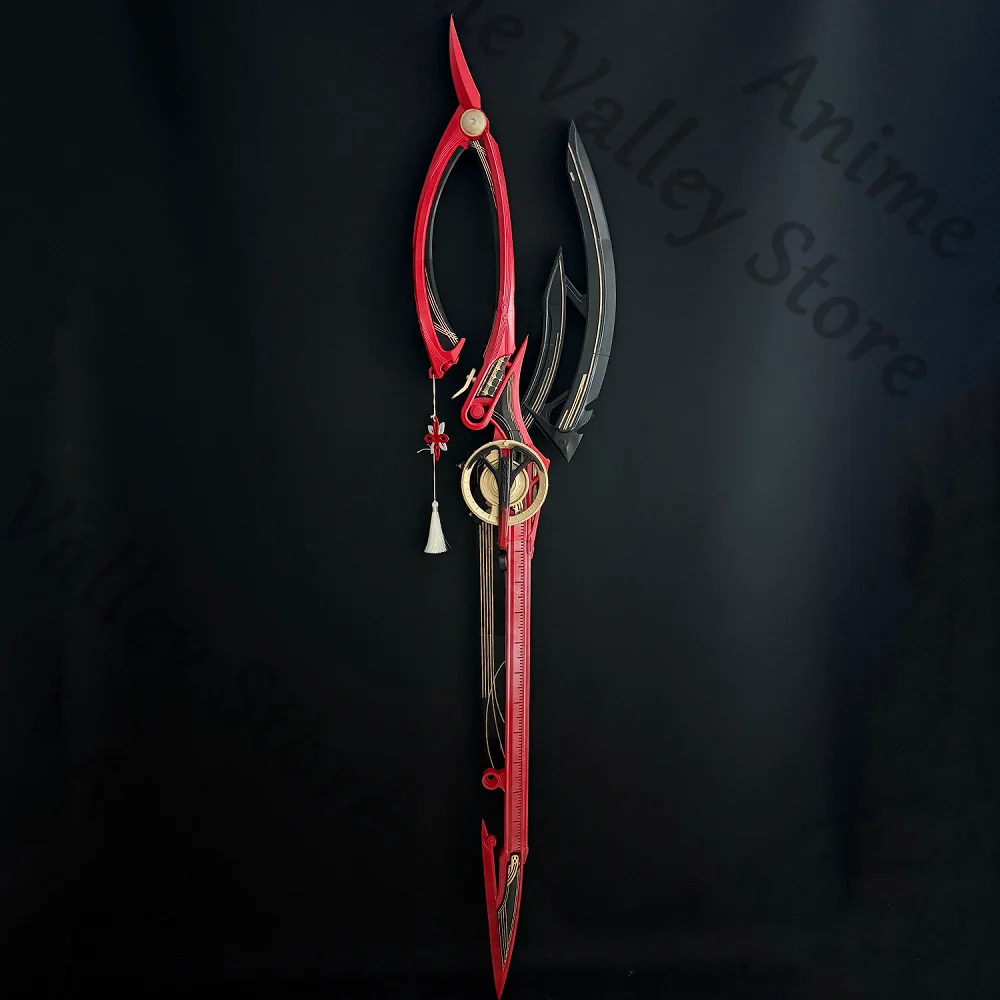 Anime Wuthering Waves CHISA Cosplay Scissor Prop Cartoon Shear Scissors Forfex Deformable Opened and Closed Weaponry Xmas Props