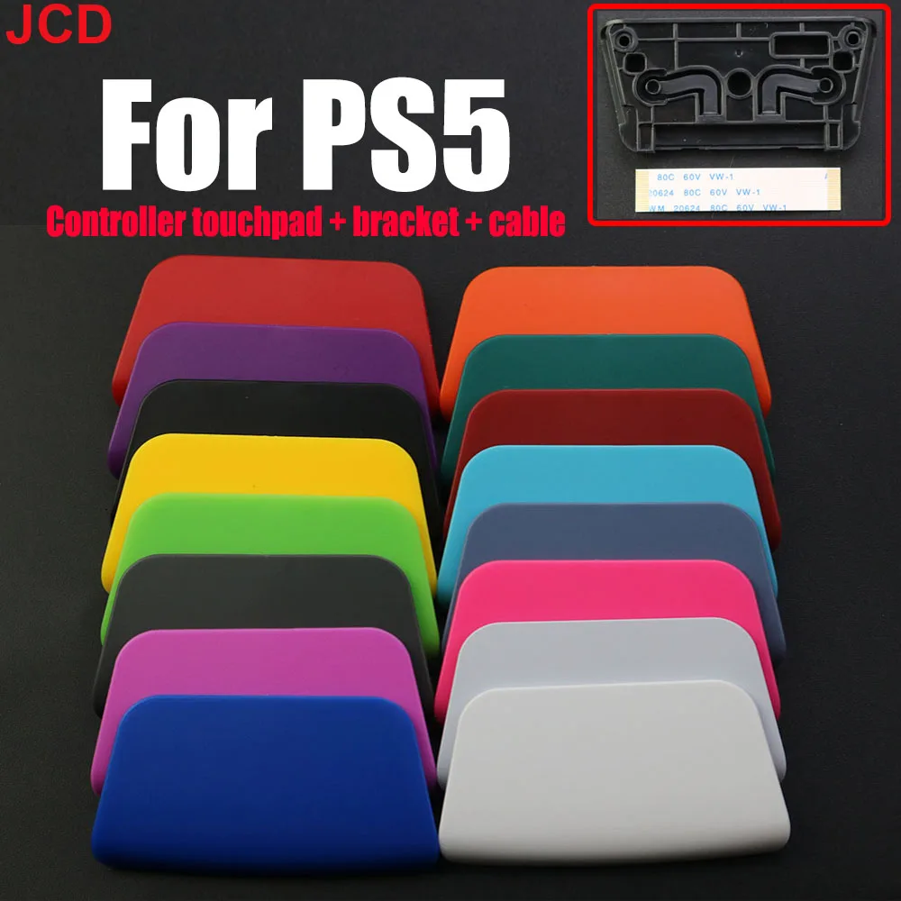 JCD 1Sets Replacement Touchpad For PS5 Controller Touch Pad+bracket With 18Pin Flex Ribbon Cable  For PS5 Gamepad Accessories