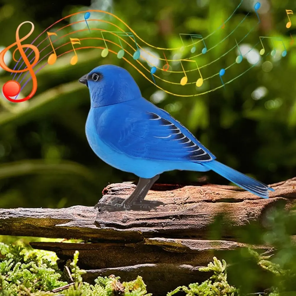 Simulation d'oiseaux fausses interactifs mignons, oiseaux électroniques, animaux de bureau électriques réalistes et vifs