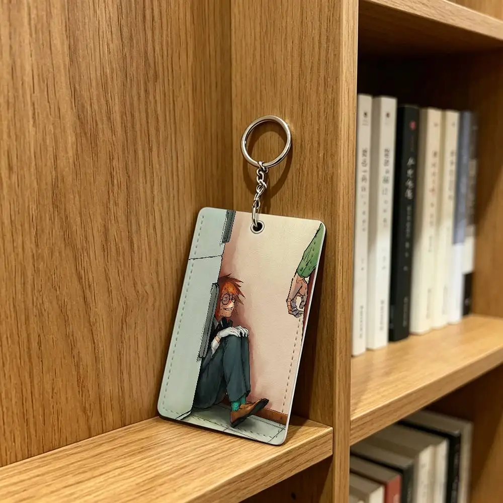 Randal Ivory Satoru R-Ranfren Card Holder Men And Womenn Universal Antirust Keychain Learther Access Drop Key Tag Ring