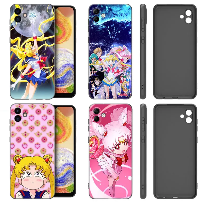 Pretty Soldier S-Sailor Moon Case For Samsung A01 A03 Core A04 A20 E A02 A10 A21 A30 A50 S A40 A41 A6 A8 Plus A7 2018 Cover