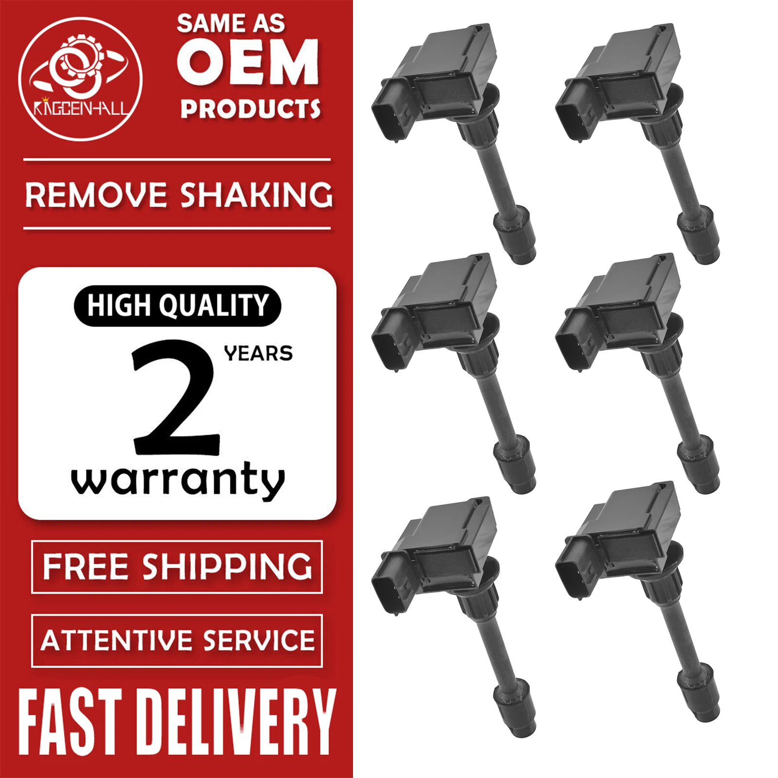 

22448-2Y005 NEW Ignition Coils For Nissan MAXIMA 1999-2003 3.0 V6 CEFIRO III Saloon 2000-2003 INFINITI I30 3.0