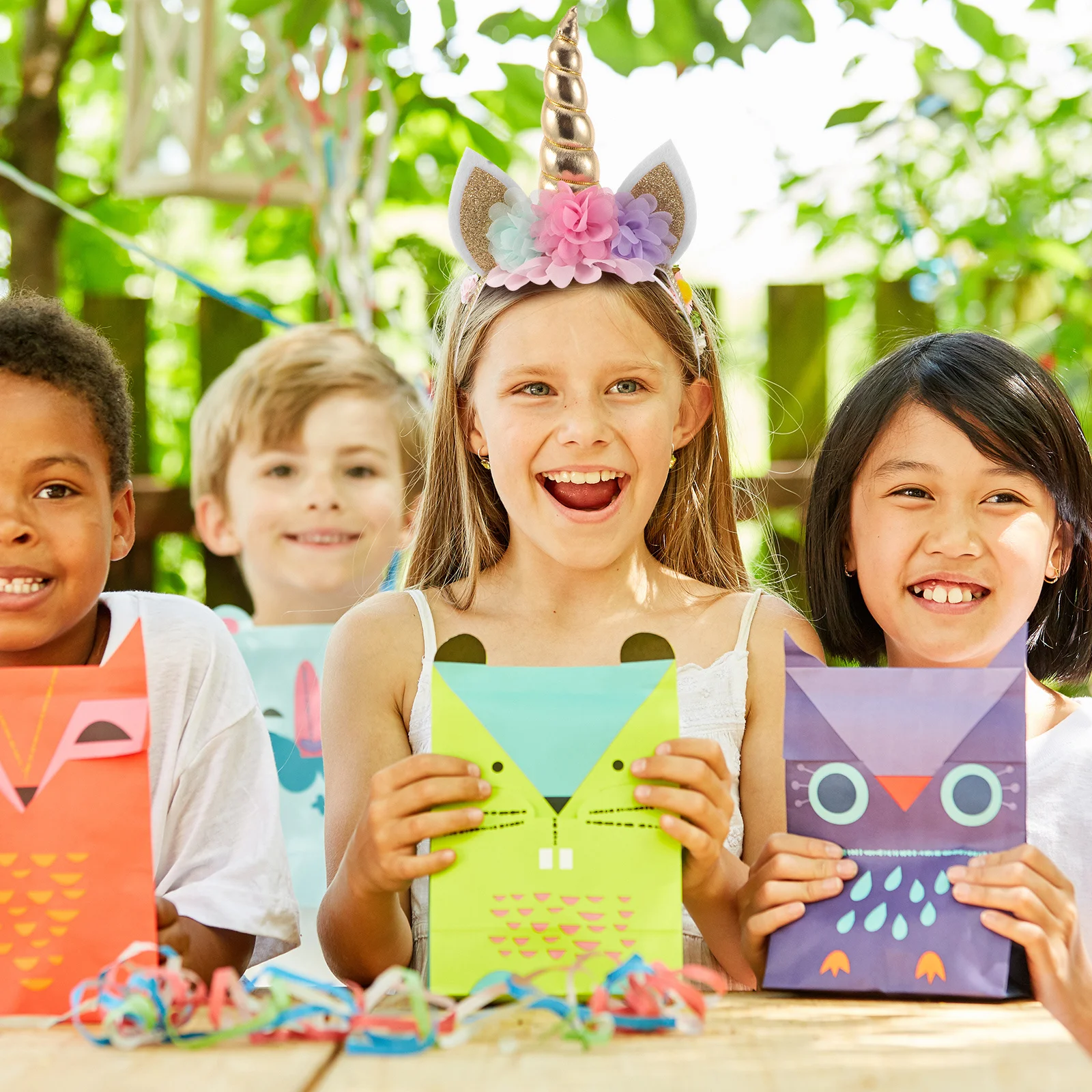 

2Pcs Children Headband Elastic Flower Spiral Horn Cat Ear Floral Glitter Birthday Party Cosplay Hairbands Accessories