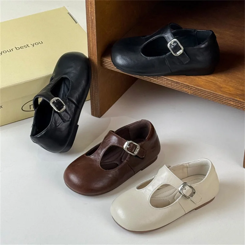 أحذية أطفال ربيعية جديدة لعام 2025 للفتيات أحذية أميرات حفلات واحدة من الجلد أحذية أطفال بنعل ناعم أحذية أطفال صغار من عمر 1 إلى 10 سنوات #2