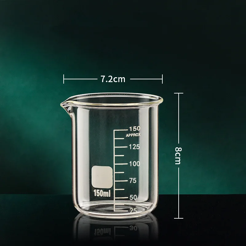 50/100/150/250/500/1000 ml Hoge Borosilicaatglas Maatbeker Clear schaal Cup Laboratorium Beker Keuken Bakken Maatbeker