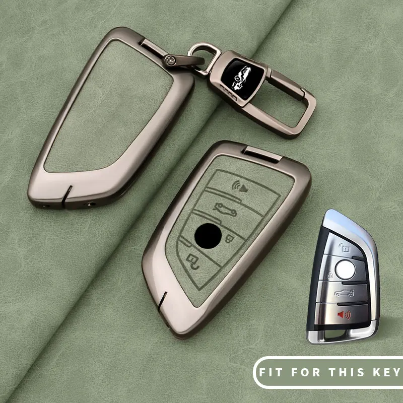 Car Zinc Leather Key Case Cover Chain For BMW F30 F11 X3 F25 Serie 1 E39 X4 G20 X5 G05 F40 X6 F44 216 X1 G30 320i Car Accessoris view 4