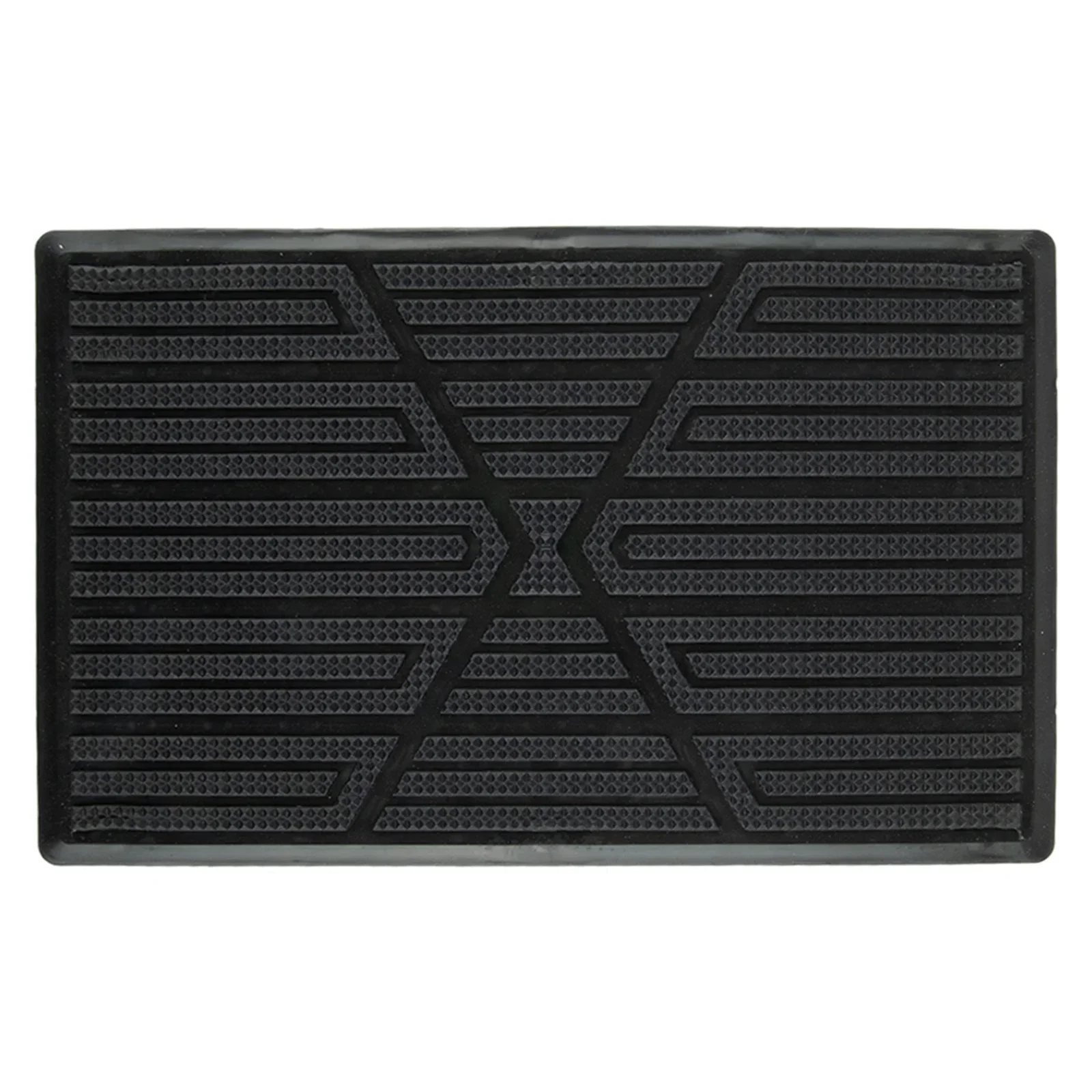 Car Floor Black Carpet Pad Heel Foot Mat  Universal PVC Car Foot Carpet Pad Heel Mat Pedal Patch Cover Mat Anti Skid Pedal Screw