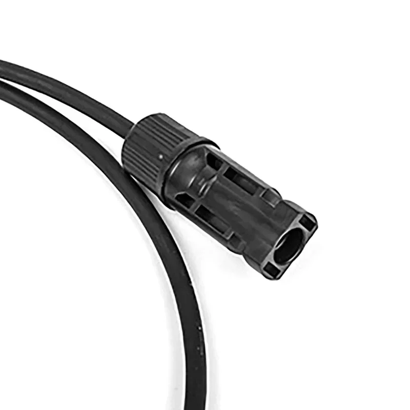 2m Solar Extension Cables 2.5 Square Wire Cable with PV DC Connector Used in Solar Panel System IP68 1500V Rated Voltage