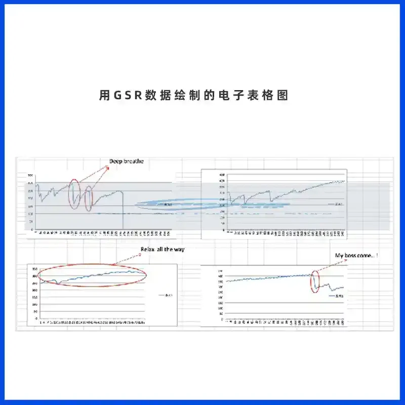 Grove GSR Skin Electric Sensor Induction Kit Can Measure Skin Resistance Current