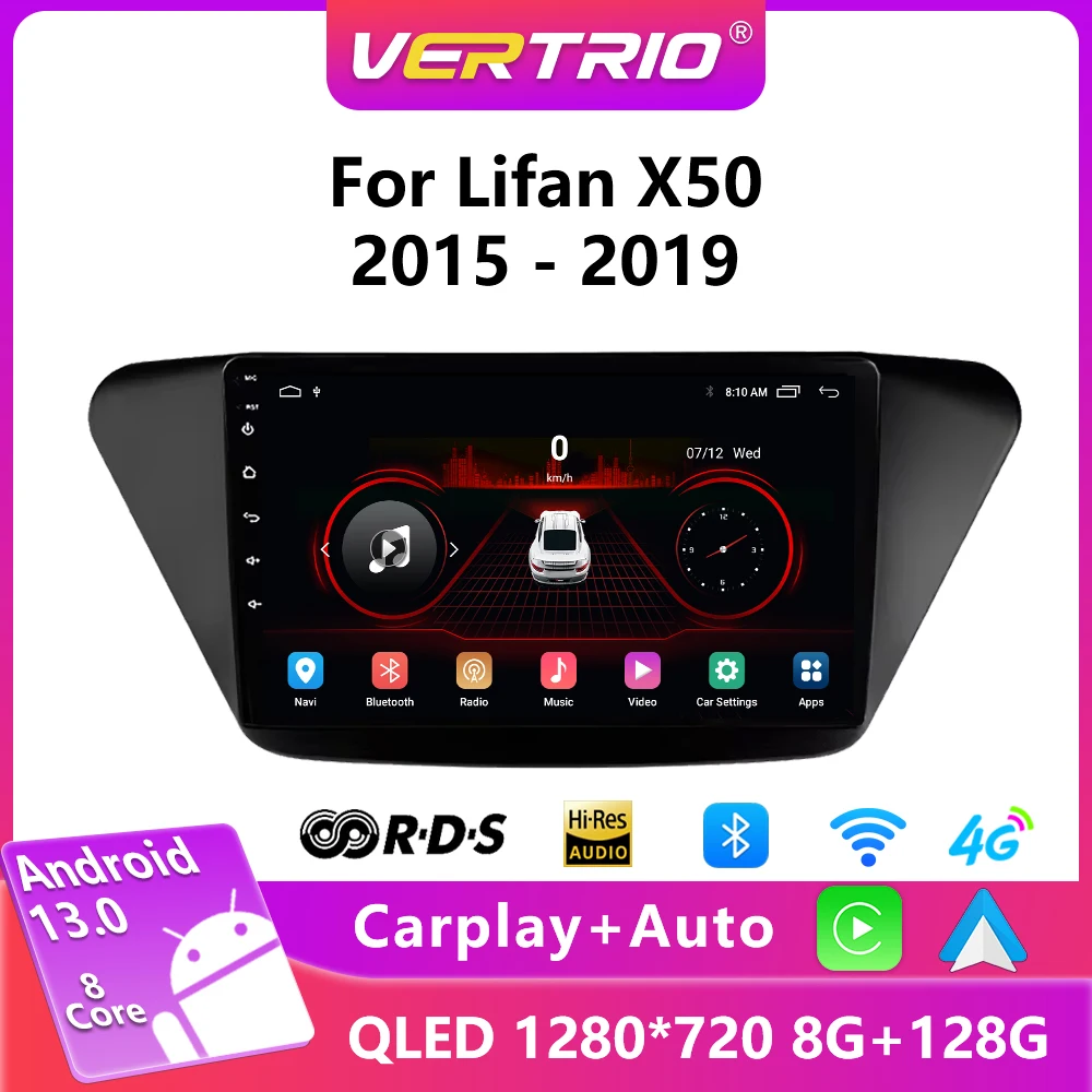 

Car Radio For Lifan X50 2015 2016 2017 2018 2019 Android 13 Auto Multimedia Video Player Navigation GPS 4G Carplay 2 din Stereo