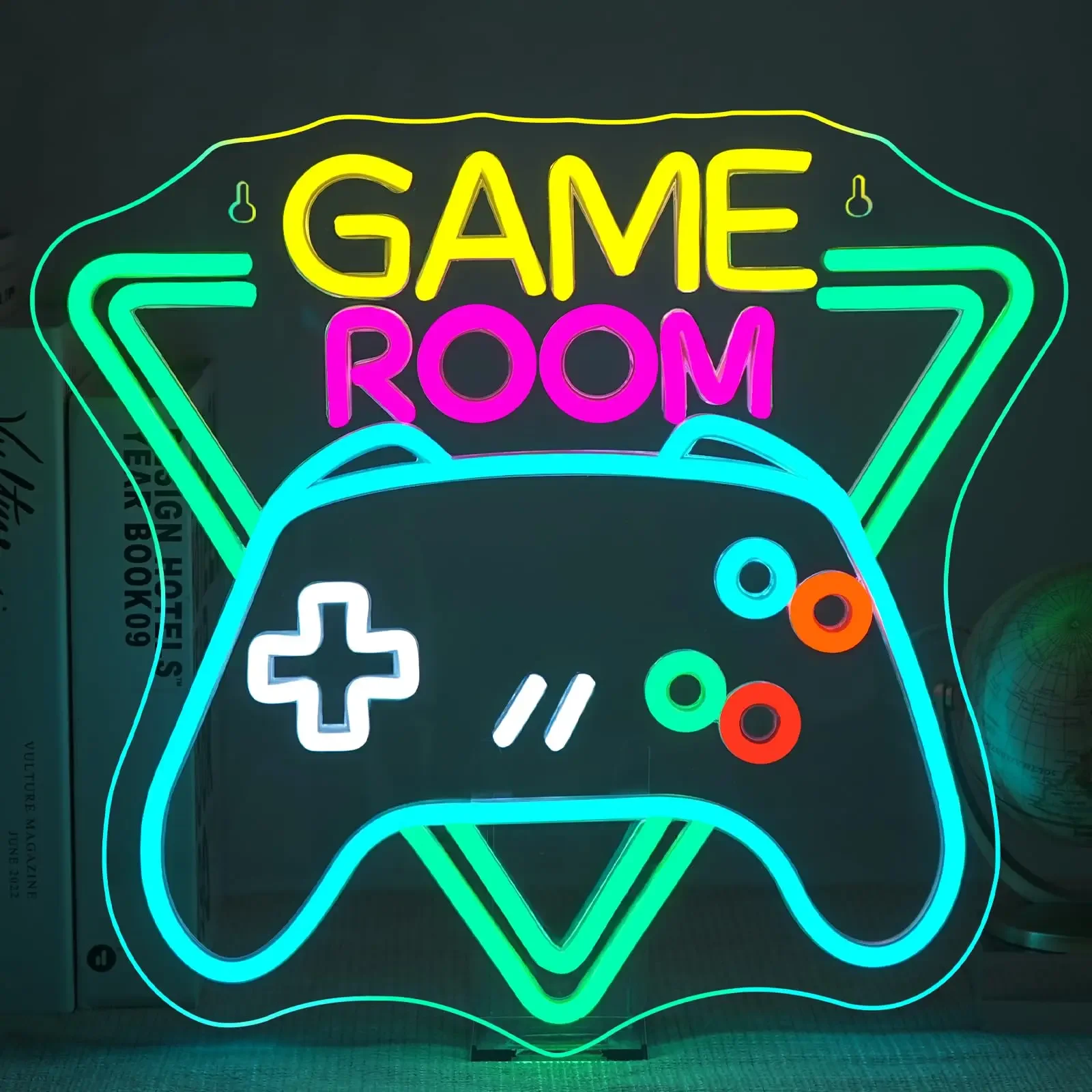 علامات ألعاب النيون لغرفة الألعاب لديكور الحائط رجل الكهف Led منطقة الألعاب نادي ألعاب عاشق المراهقين غرفة نوم المنزل الأولاد هدية