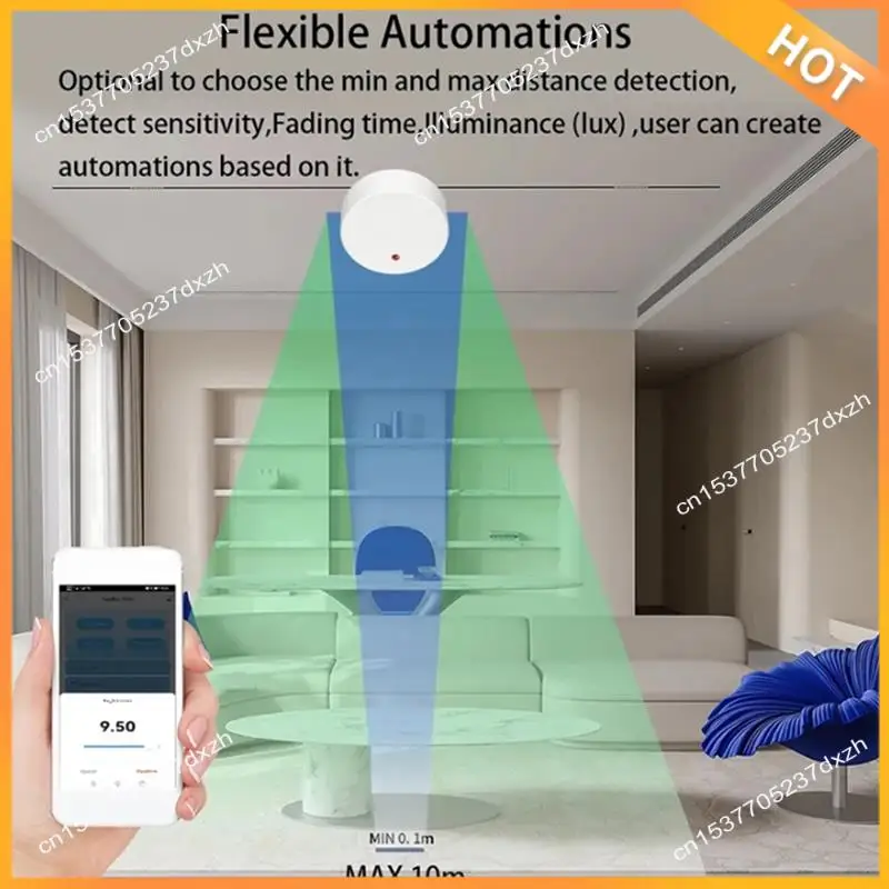 A43M WIFI 인간 존재 센서 감지기 홈 보안을위한 레이더 파동 감지 센서 Tuya 인체 존재 센서