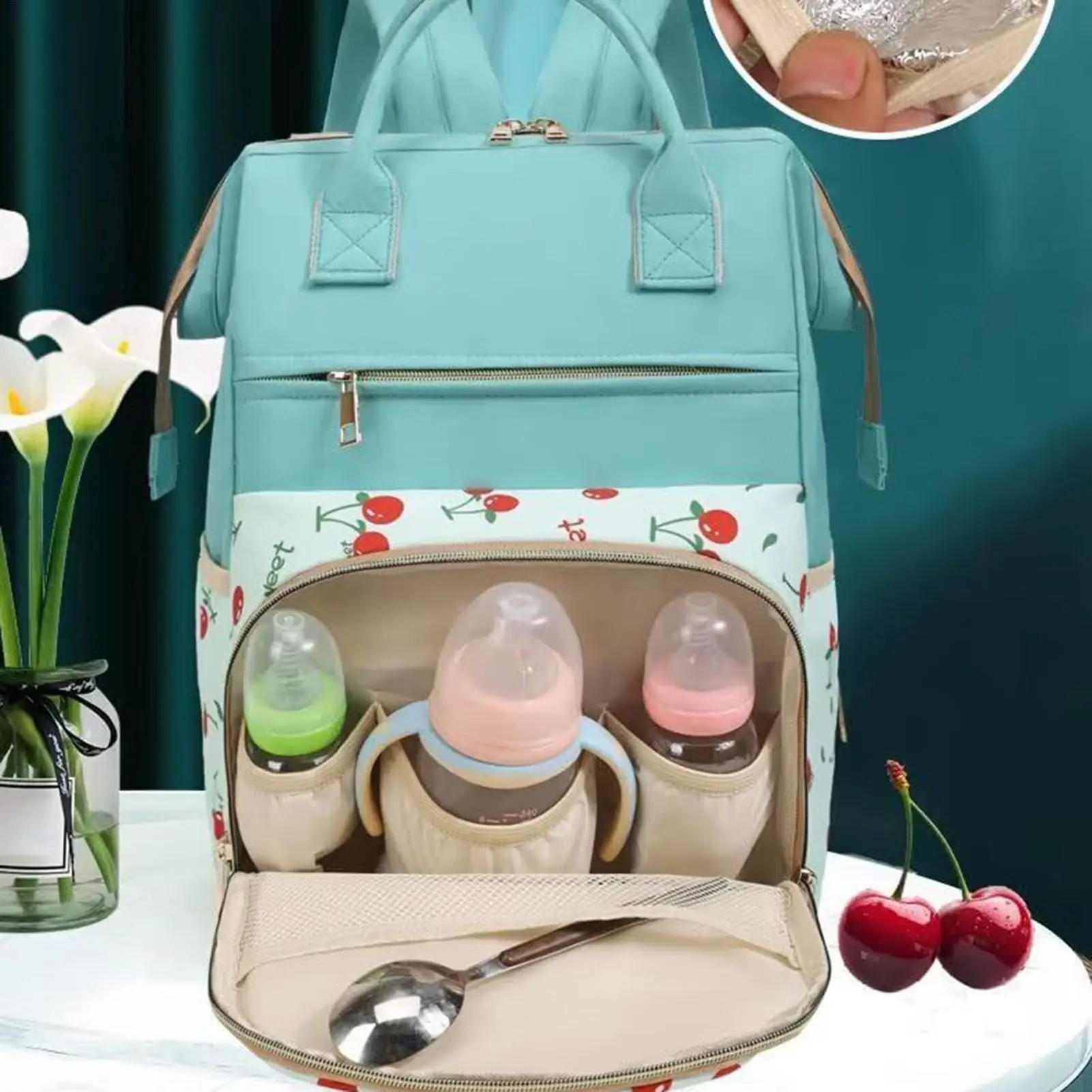 

Детская сумка-тоут для подгузников для беременных с изолированными карманами для бутылочек, сумка для детского сада с пеленальной подушечкой для папы, мамы, папы, женщин, мужчин и мальчиков