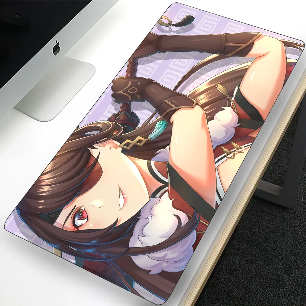 Genshin Impact Beidou Large Gaming Mouse Pad Computer Mousepad PC Gamer Laptop Mouse Mat Office Mausepad Keyboard Mat Desk Pad