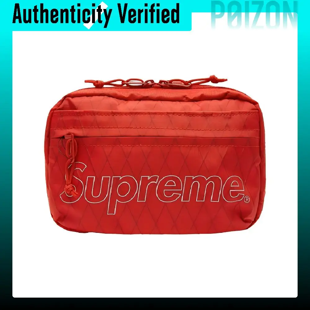 Supreme Nylon Fabric Crossbody Bags Regular Unisex Red SUP-SS18-697