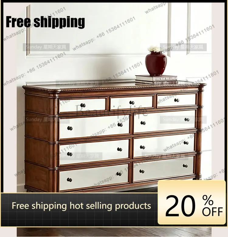 Factory Direct Antique Nine Dou Locker Living Room Wall Large Capacity Dou Cabinet