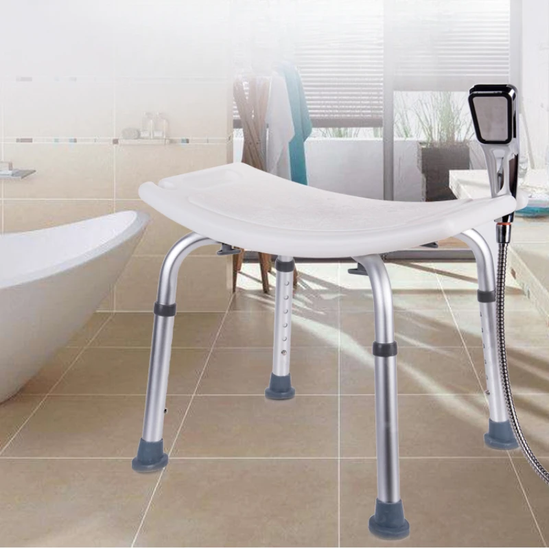 

Drainage White Bathroom Chairs Adjustable Cheap Complete Bathroom Stools Shower Supplies Badkamer Meubel Home Furniture CM50YS