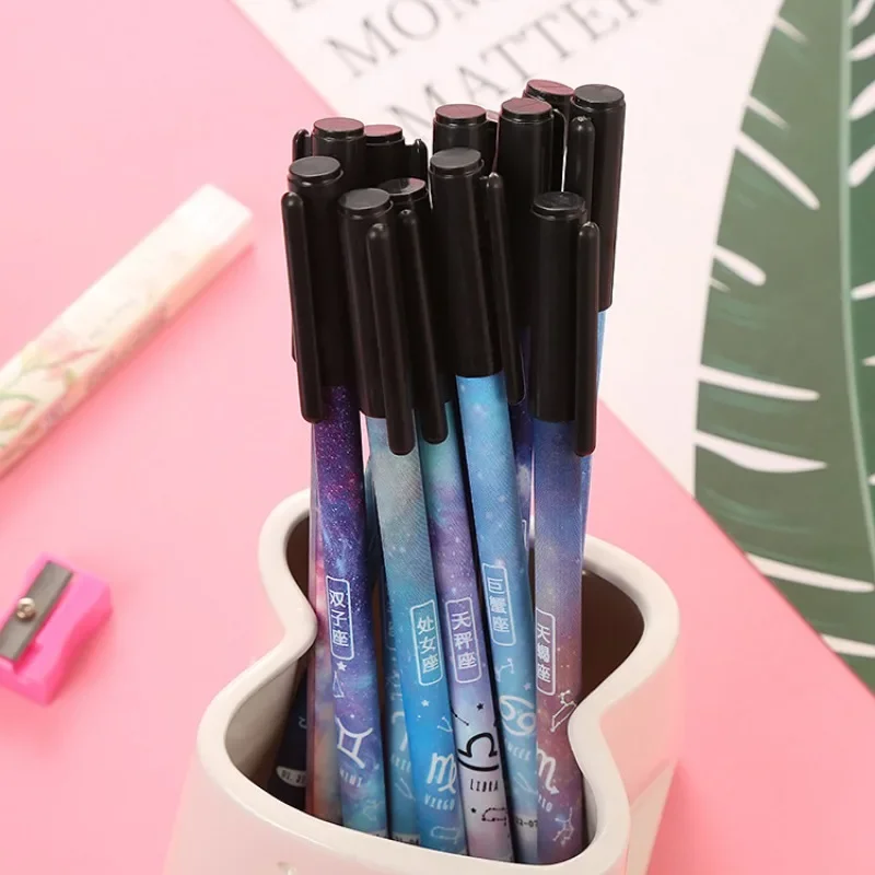 24Pcs novelty simple starry sky cute student constellation gender neutral pen, creative learning stationery office supplies