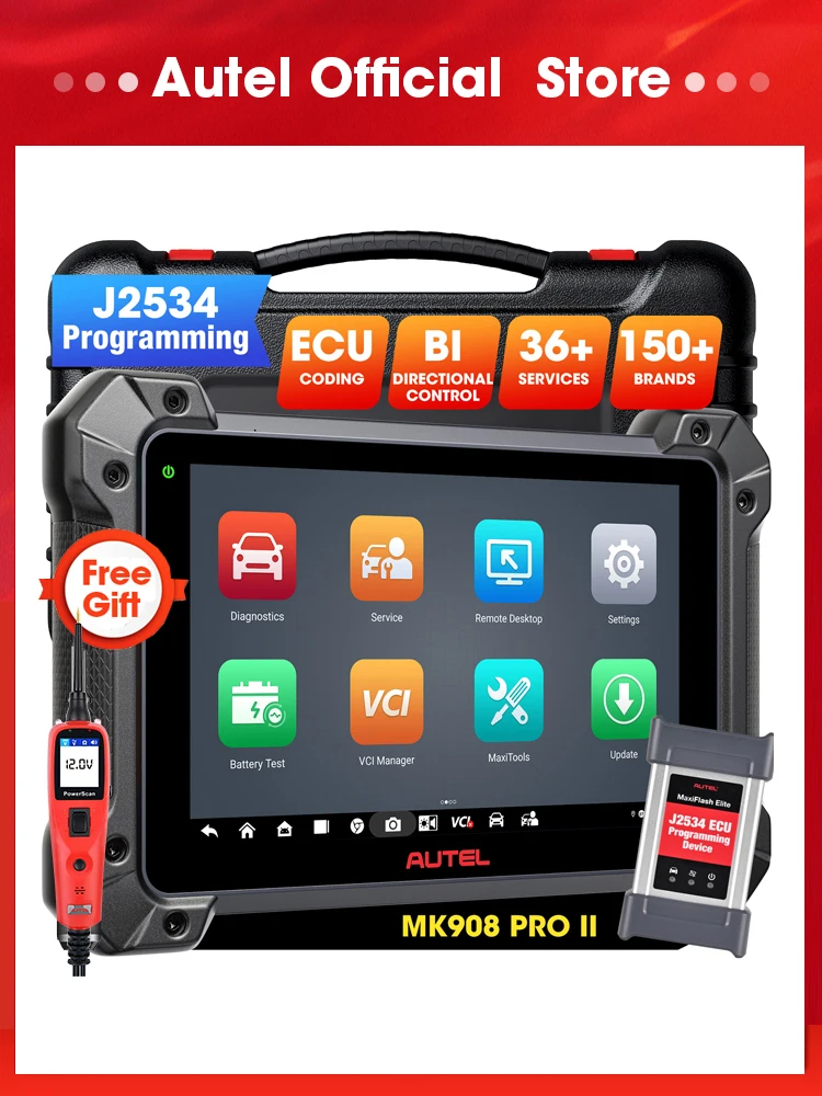 Diagnosetools Autel MK908 PRO II MK908 PRO2 Kfz-OBD2-Scanner J2534 ECU-Programmiertools PK MK908S PRO