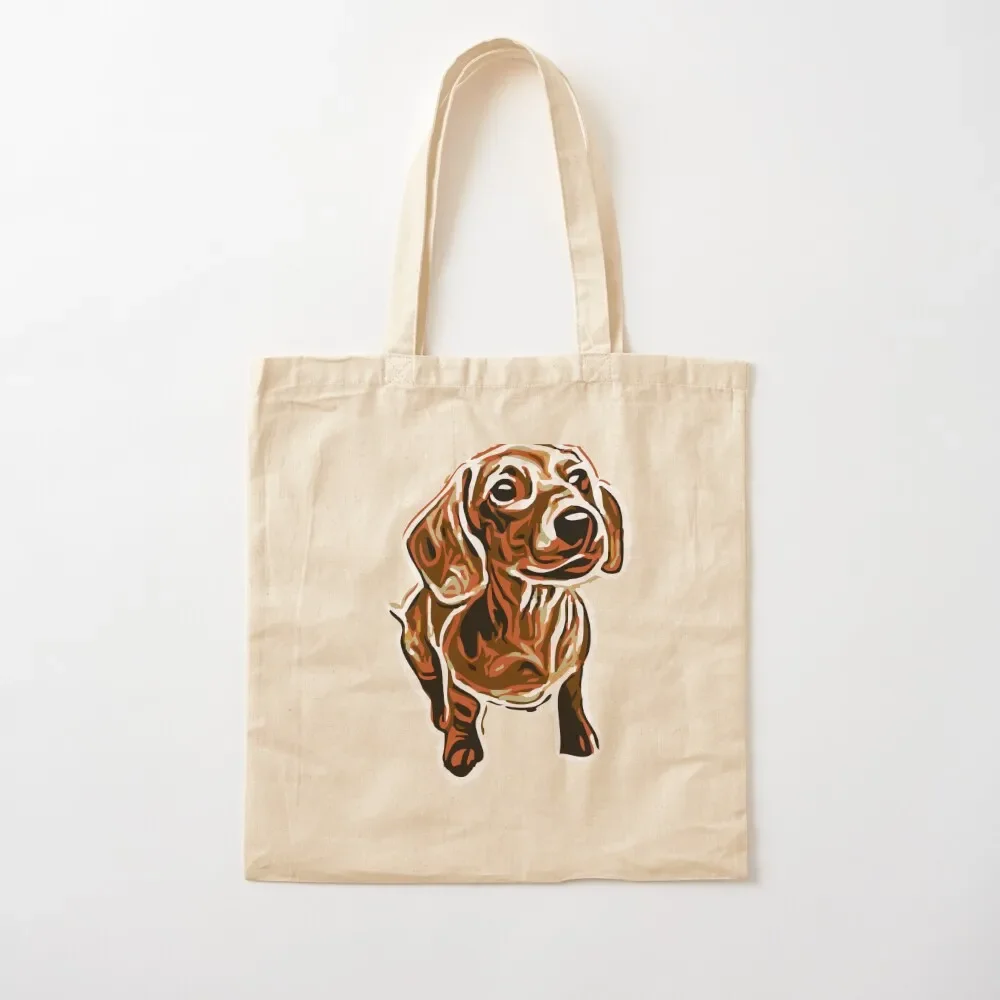 

Dachshund Tote Bag tote custom canvas bags aesthetic cute Canvas