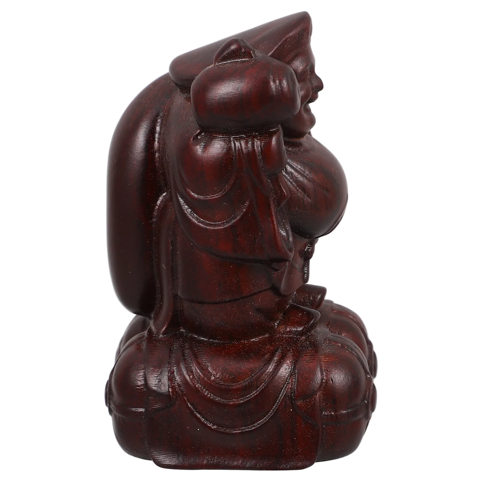 Статуэтка бога богатства из дерева, компактный настольный декор