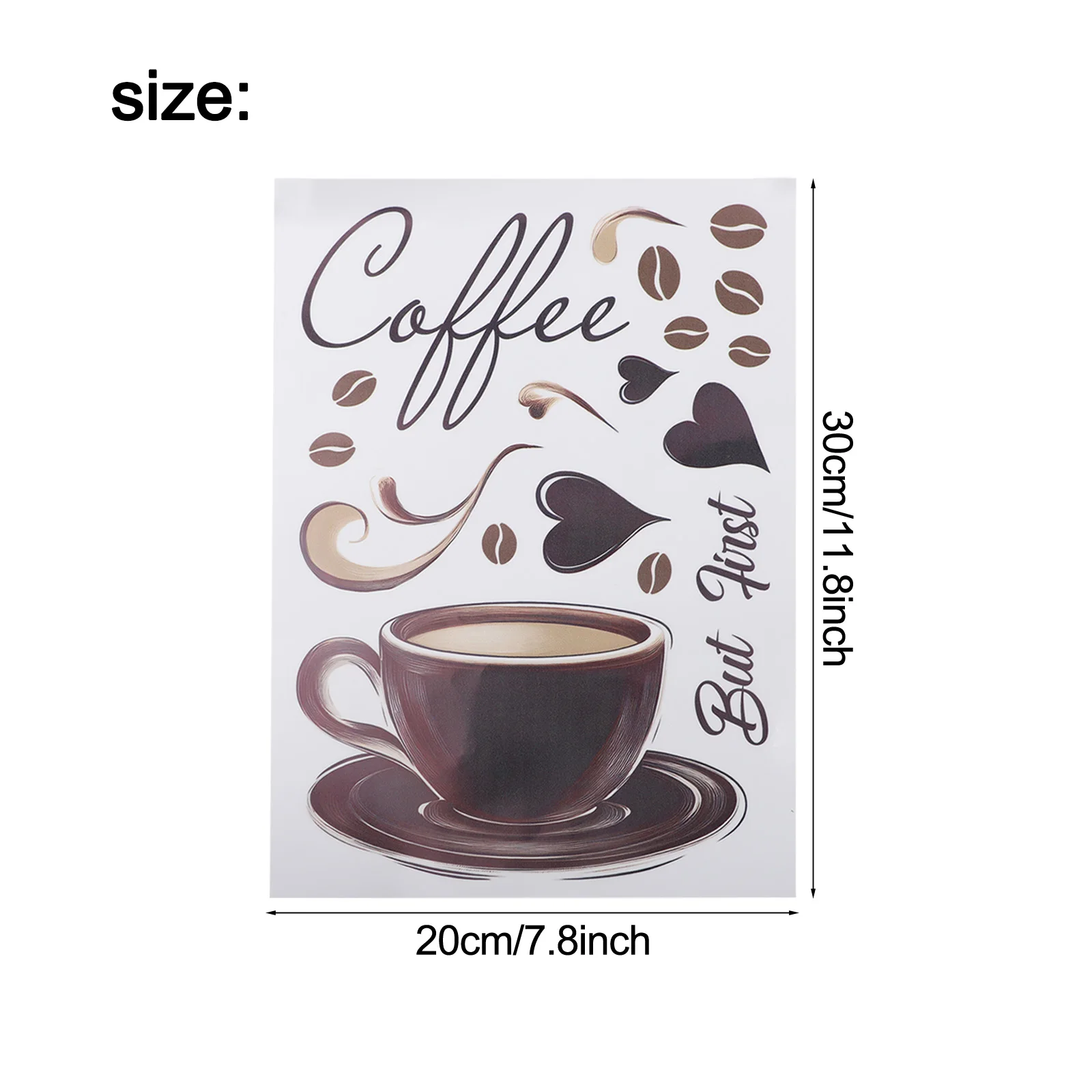 Coffee Nook Decor Coffee Cup Wall Sticker Versatile Home Decor Item Art Caf Home Caf Decoration Playful Kitchen Decor