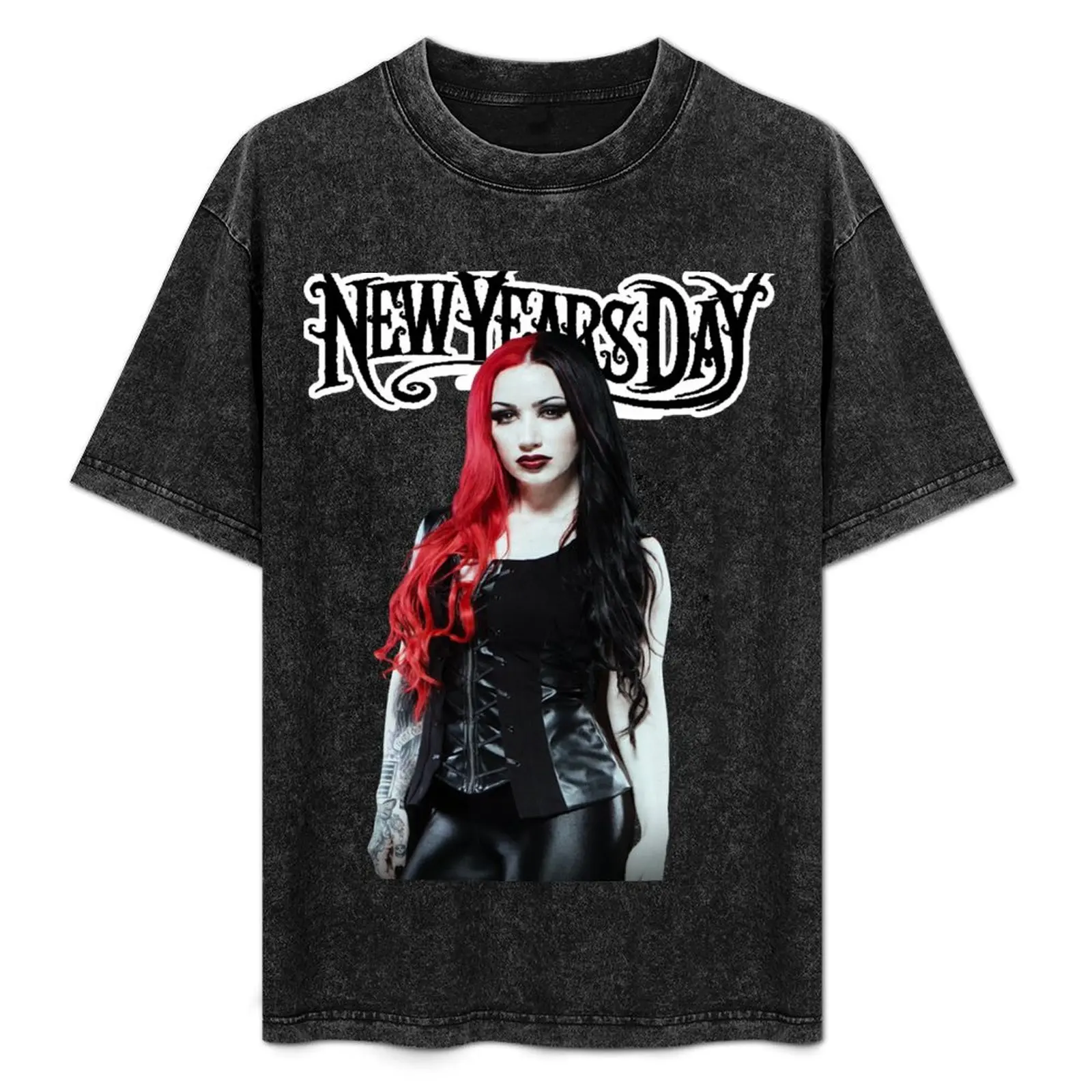 Ashley Costello - New Years Day T-Shirt anime stuff customizeds basketball graphic tees mens white t shirts