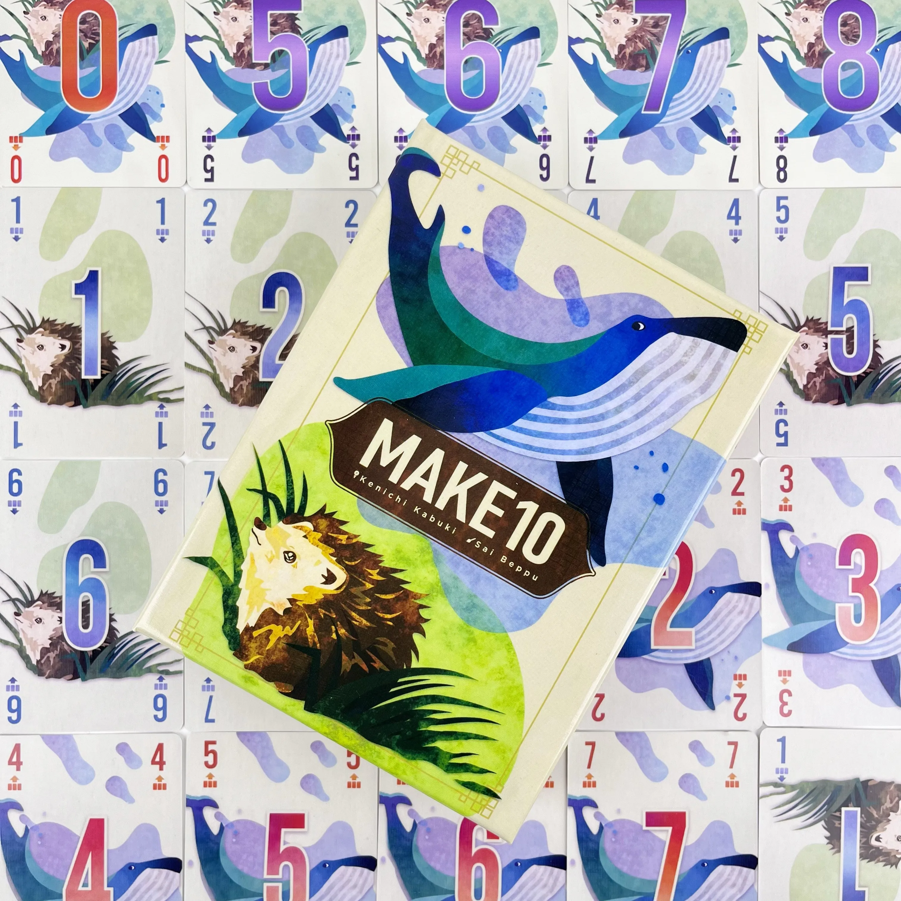 

Соревновательная карточная игра MAKE10 — вариант маджонга | Идеально подходит для вечеринок и собраний | 56 карточек с номерами + 30 индикаторов очков