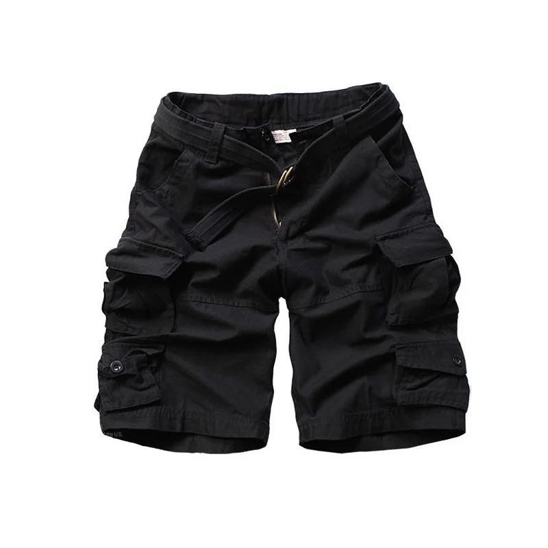 2025 New fashion vintage Men Shorts Style Army Camouflage Cargo Shorts plus belt - Image 4