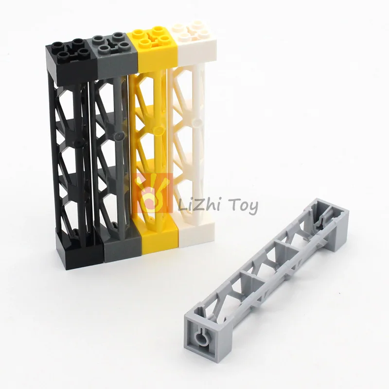 MOC 58827 Blocks Support 2x2x10 Girder Triangular Vertical DIY Building Bricks Compatible Architecture Particles Toy Accessory