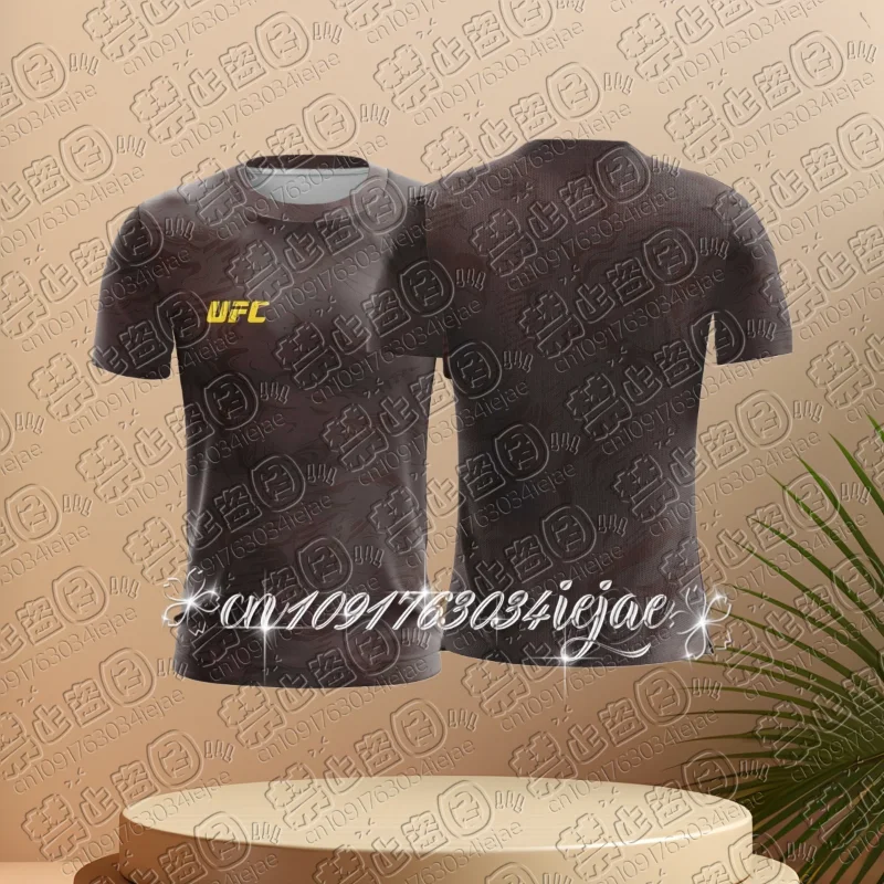 

UFC Fighting Men's Summer Leisure Sports Tops Street Fashion Popluar Fitness Male T-shirt Summer Classic O-neck Short Sleeve Tee