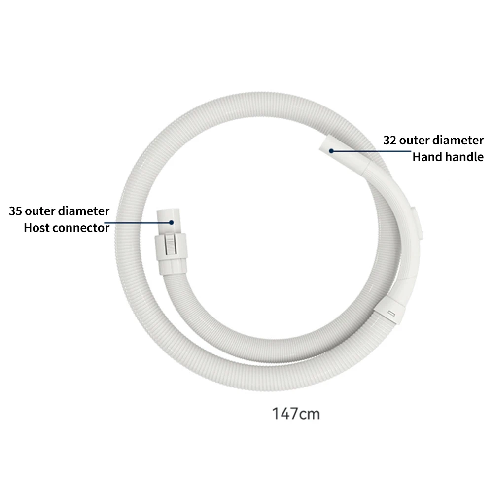 Manguera de tubo de aspiradora para Philips FC8088 FC8089 FC5122 FC5125 FC5126, piezas de aspiradora, blanco