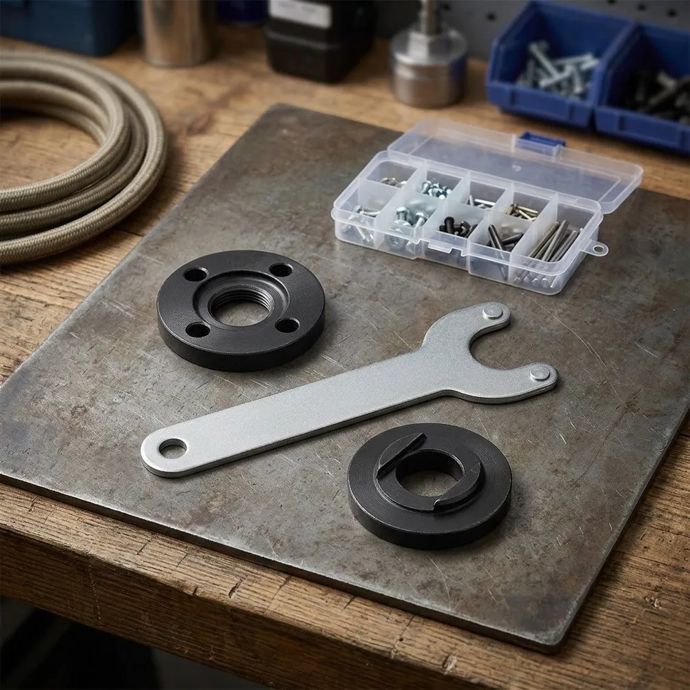 Angle Grinder Plate Set 100mm with Hexagonal for Quick Release Flange for Consistent Mounting Various Work Environments
