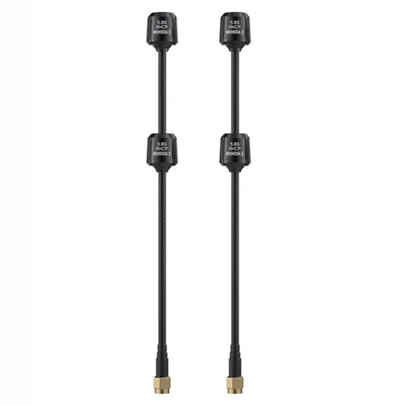 

A86P-2PCS Momoda2 5.8G Двухдиапазонная антенна RHCP/LHCP SMA с двумя ядрами RF для DIY RC FPV дронов, квадрокоптеров, аксессуары для фристайла LHCP