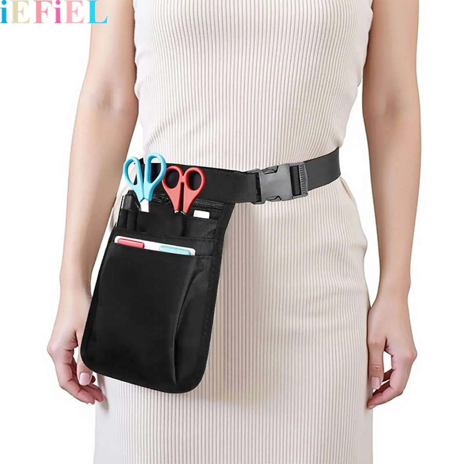 

1Pcs Medical Organizer Belt Waist Bag Pouch Nurse Storage Bag for Medical Hairstylist Technician Tool Storage Waist Bag