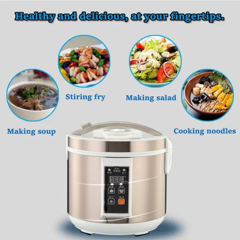Nuova macchina per la fermentazione dell'aglio facile da usare da 90 W per uso domestico 5L 6L Fermentatore per aglio nero per realizzare aglio nero