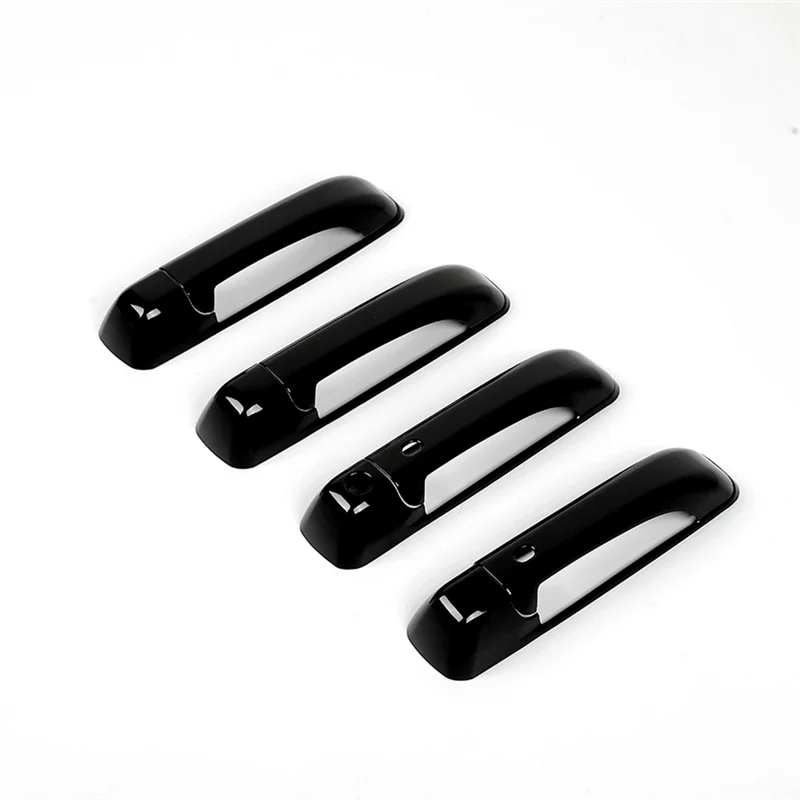 

For Dodge Ram 1500 2500 3500 2009-2018 Exterior Door Handle Cover + Tailgate Door Handle Cover Trim Accessories, Black-ABQF
