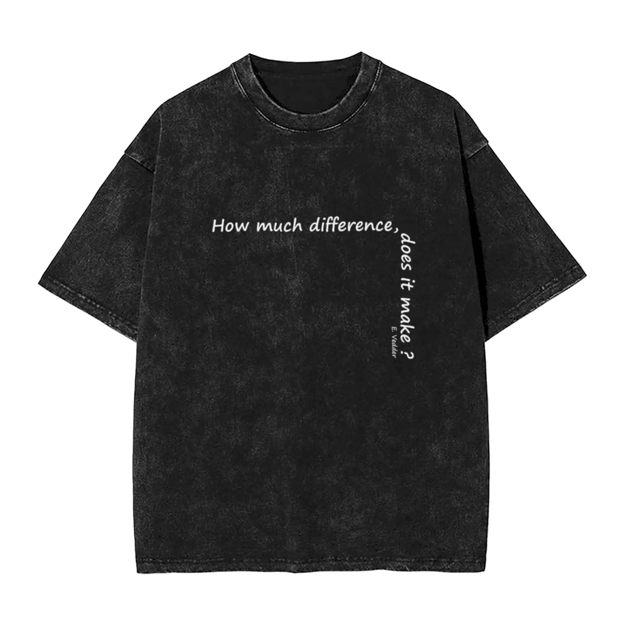 Smile Unique Stylish A Washed T Shirt Men's Women's Oversized Cotton Tees Tops