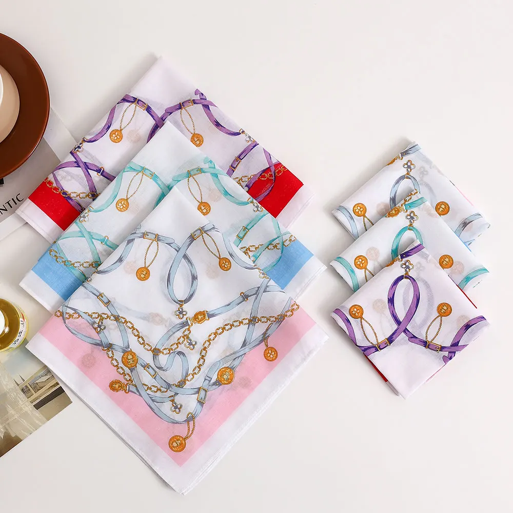 Fazzoletto da donna morbido e confortevole, fazzoletto sottile nostalgico vecchio stile, fazzoletto portatile per uscire, souvenir per la festa della mamma della stagione del matrimonio