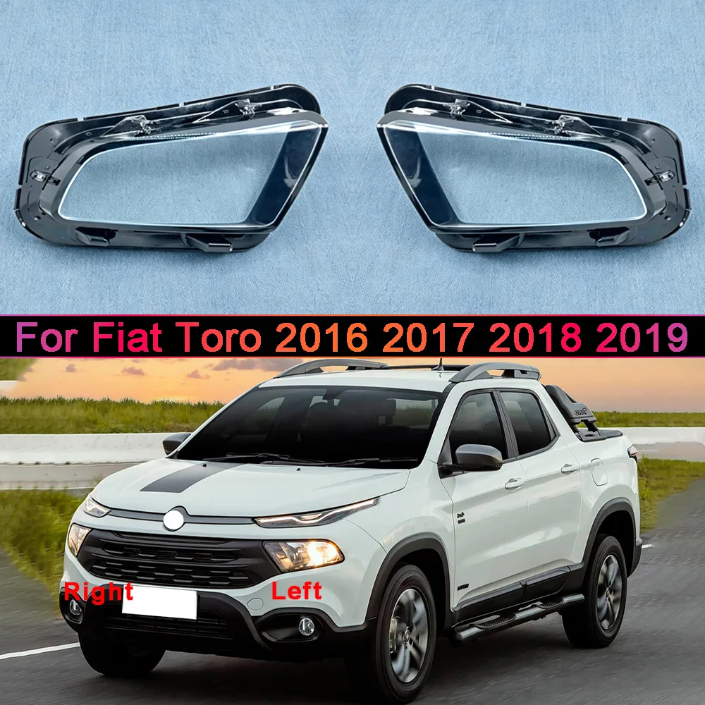 

Car Front Headlight cover For Fiat 2016-2019 Toro Car Accessories Headlight Cover Shade Lampshade Lens Headlamp Shell Plexiglass