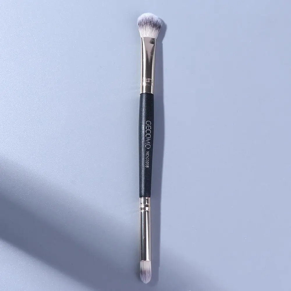 シェードペン 濃密な毛 快適なグリップ メイクアップスマッジブラシ アイコスメティックブラシ 両端アイシャドウブラシ アイシャドウブラシ