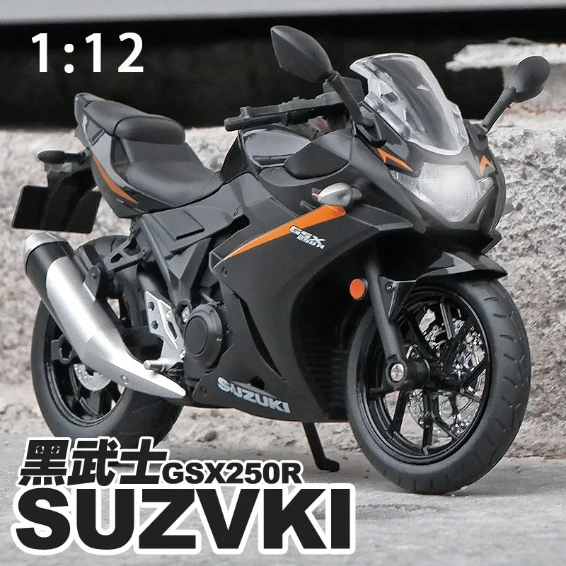

1: 12 Suzuki GSX250R Motorcycle Alloy Model Boy Toy Gift Sound and Light Decoration