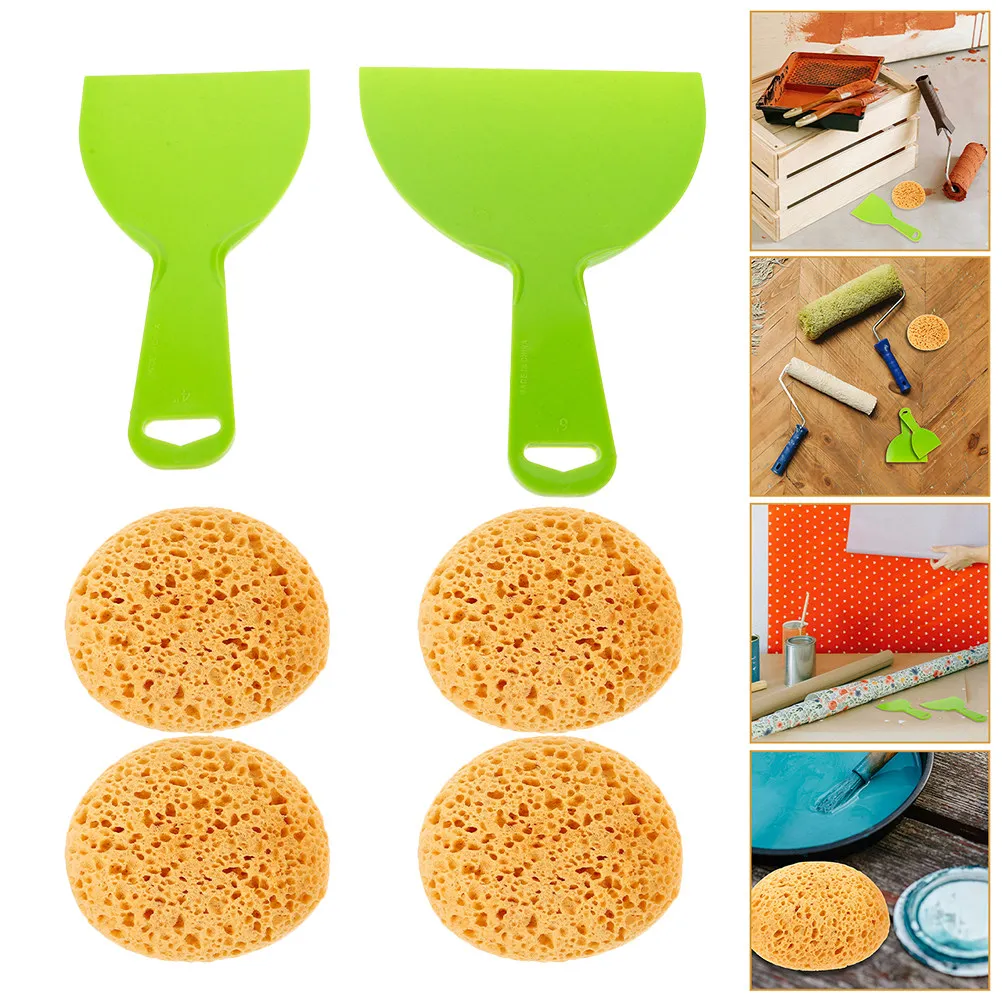 1Set Flexible Texture Sponge for Drywall Ceiling Texturing DIY Decoration Wall Surface Restoration Knockdown Texture Painting
