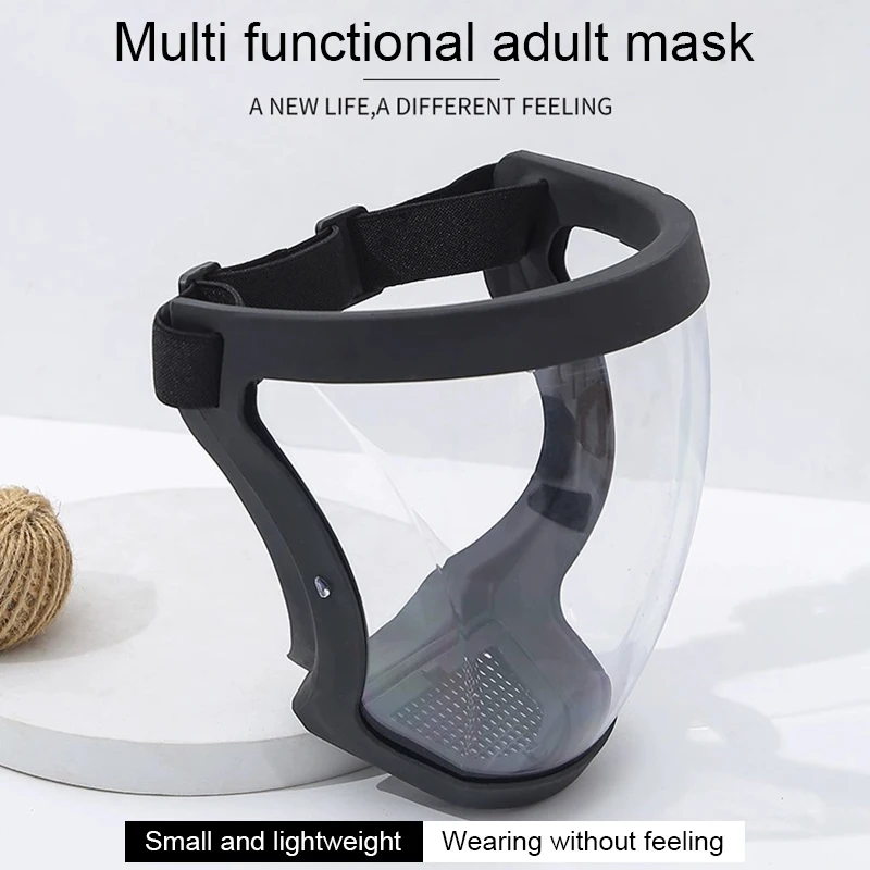 Work Protection Mask Transparent Facial Protector Face FaceMask Protective Outdoor Heating Home Kitchen Tools Full Face Mask